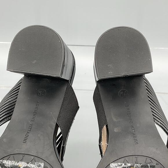 NEW Adrienne Vittadini Women’s Annalee Block Heel Mule Sandals Black Size 7M - Picture 9 of 10